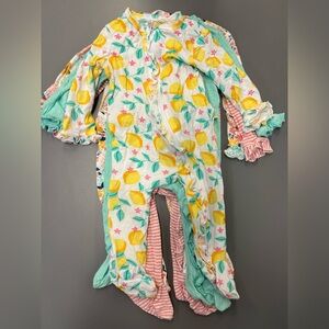 Size 6 months LITTLE ME infant girl pajama lot